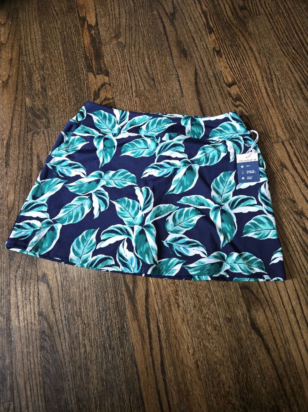 Tommy Bahama Palm Print UPF 50 Golf Skort Blue Green NWT Large